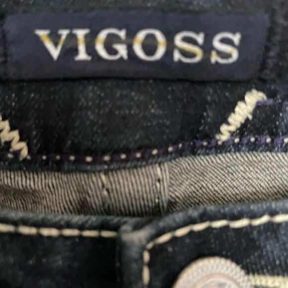 Vigoss Jeans Heritage Fit Capri womens Size 6 L 25 roll cuff blue - Picture 7 of 10